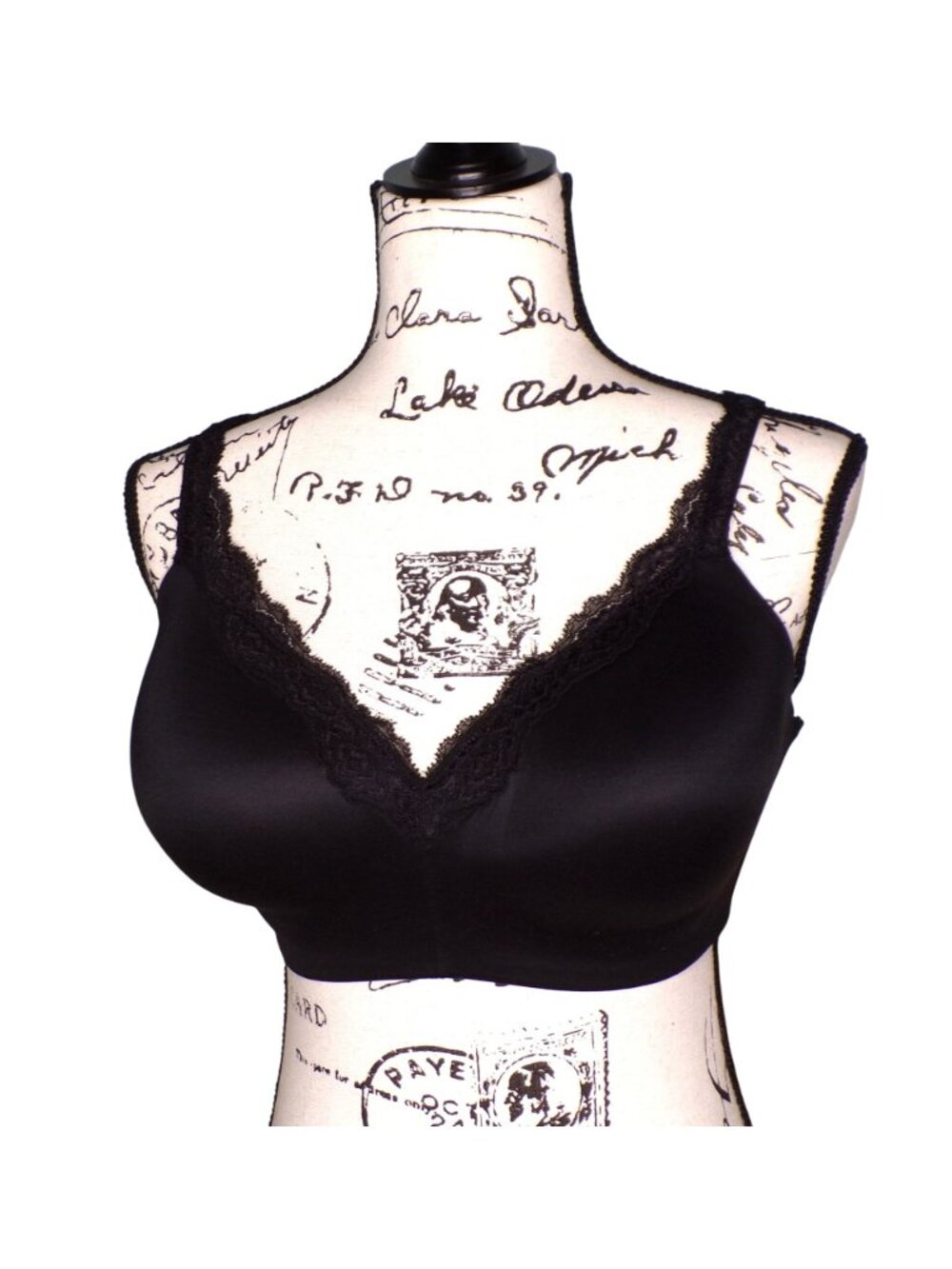 🆕 WACOAL Softly Styled Wireless Bra 36DD Black #856301 - Picture 6 of 9